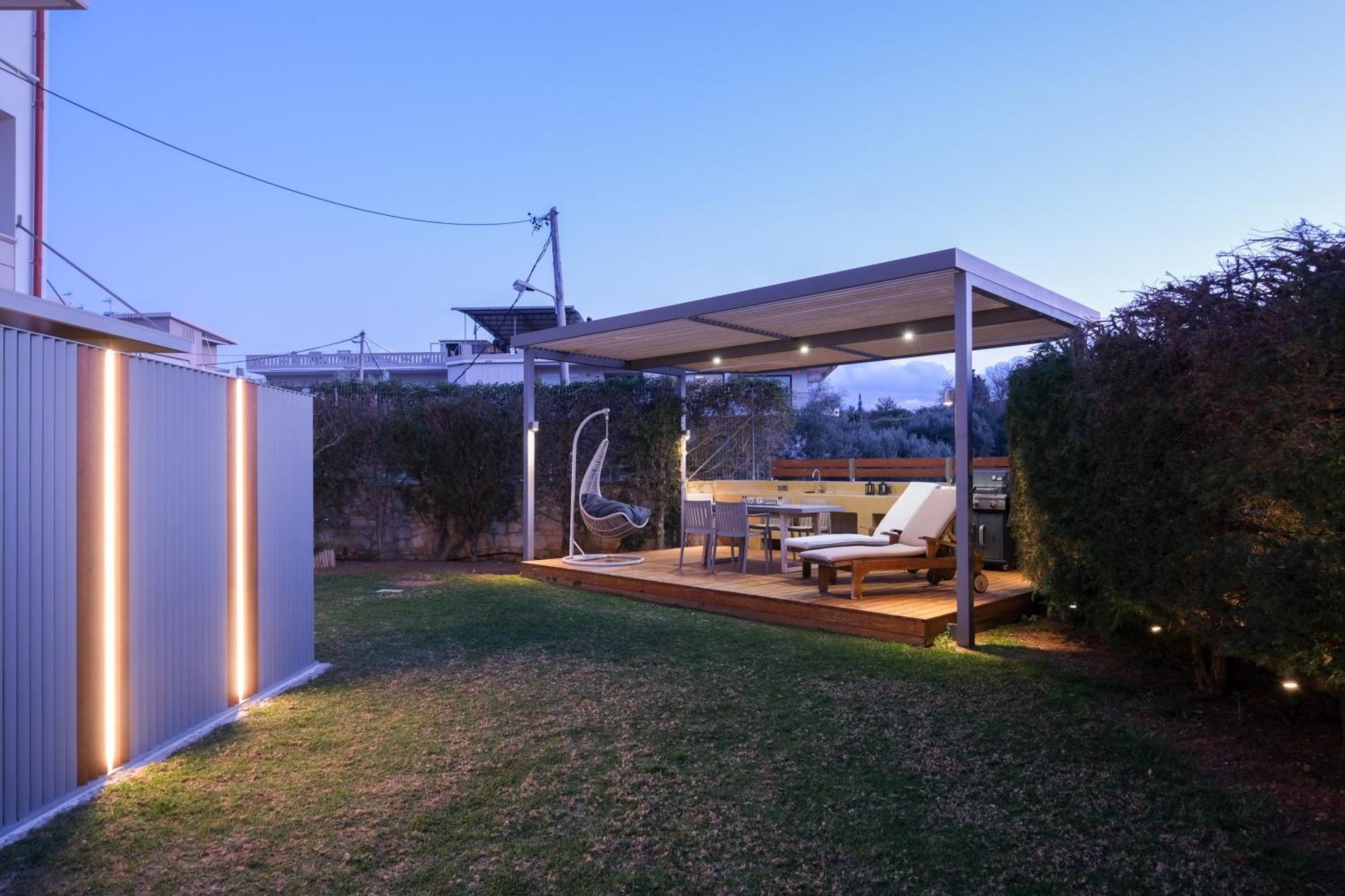 Glaros Casa Verde - Cozy Flat With Garden Near Beach Kato Daratso Dış mekan fotoğraf